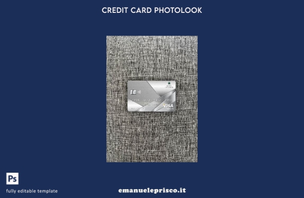 modello frontale photolook con carta platino per visto bancario Portogallo Banco